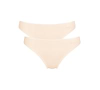 Sloggi Jazz-Pants Slips, (2 St.), mit zarter Spitze XS, 2 St. rosa Damen Slips XS, 2 St. puder