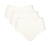 Sloggi Damen Highwaist-Slips, 3er Pack - GO Daily Cotton Highwaist 3P, Unterhose, Stretch-Baumwolle Weiß / 2XL XXL Weiß