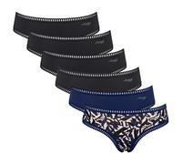 Sloggi Damen Hipster-Slips, 6er Pack - GO Crush Hipster C6P, Unterhose, Stretch-Baumwolle L Mehrfarbig