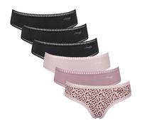 Sloggi Damen Hipster-Slips, 6er Pack - GO Crush Hipster C6P, Unterhose, Stretch-Baumwolle L Mehrfarbig