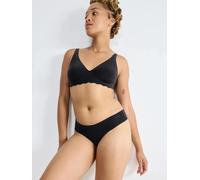 Sloggi Damen Unterhose Zero Microfibre 2.0 Hipstring, Recycelte Mikrofaser, M, Schwarz