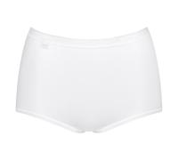 Sloggi Damen Maxi-Slips, 4er Pack - Basic+ Mixi C4P, Unterwäsche, Baumwolle, Spitze, Logo, einfarbig Schwarz/Weiß/Grau/Blau 3XL