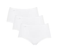 Sloggi Midislip 24/7 Cotton C3P – 3er-Pack, 96% Baumwolle/4% Elasthan (LYCRA), Weiß Gr. 50