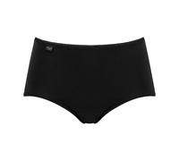 Sloggi Damen Midi, Vorteilspack - 24/7 Cotton, einfarbig, 38-52, M-6XL Schwarz / 6er Pack (2x3P) / 44 44 Schwarz