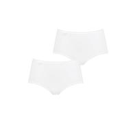 Sloggi Damen Midislip 2-Pack 24/7 Cotton - White - Größe 40