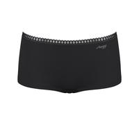 Sloggi Damen Pantys, 3er Pack - GO Crush Short C3P, Unterhose, Stretch-Baumwolle M Schwarz