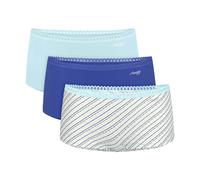 Sloggi Damen Pantys, 3er Pack - GO Crush Short C3P, Unterhose, Stretch-Baumwolle XL Mehrfarbig