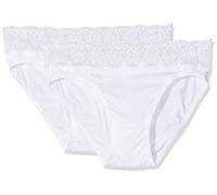 sloggi Damen Pure Sense Luxe Tai C2P Slip, White, 46