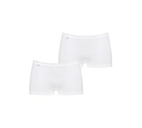 Sloggi Damen Retro Pants 2-Pack Basic+ Short - White - Größe 38