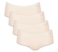 Sloggi Damen Shorts, 4er Pack - Zero Microfibre 2.0 Shorts, Mikrofaser, einfarbig XS Champagner