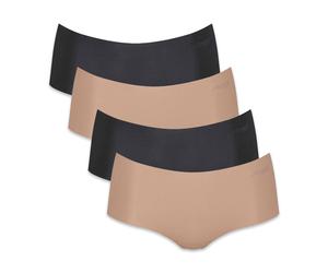 Sloggi Damen Shorts, 4er Pack - Zero Microfibre 2.0 Shorts, Mikrofaser, einfarbig XS Mehrfarbig