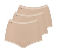 Sloggi Damen Slip Maxi, 3er Pack - Basic+, einfarbig 5XL Beige