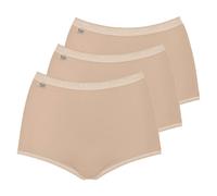 Sloggi Damen Slip Maxi, 3er Pack - Basic+, einfarbig Puder 40