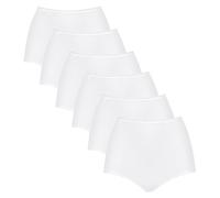 Sloggi Damen Slip Maxi, 6er Pack - 24/7 Microfibre, einfarbig 46 Weiß
