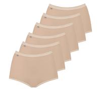 Sloggi Damen Slip Maxi, 6er Pack - Basic+, einfarbig 58 Beige