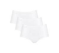 Sloggi Damen Slip Midi, 3er Pack - 24/7 Microfibre, einfarbig weiß / 52 52 Weiß
