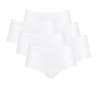 Sloggi Damen Slip Midi, 6er Pack - 24/7 Microfibre, einfarbig weiß 48