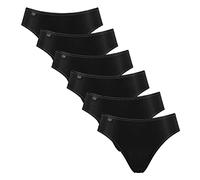 Sloggi Damen Slips 24/7 Microfibre - Tai Slip - 6er-Pack (44 Schwarz)