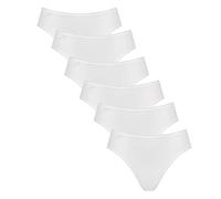 Sloggi Damen Slips 24/7 Microfibre - Tai Slip - 6er-Pack (46 Weiß)