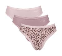 Sloggi Damen Slips, 3er Pack - GO Crush High Leg C3P, Unterhose, Stretch-Baumwolle XXL Rosa