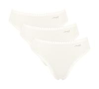 Sloggi Damen Slips, 3er Pack - GO Crush High Leg C3P, Unterhose, Stretch-Baumwolle XXL Weiß