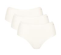 Sloggi Damen Slips, 3er Pack - GO Daily Cotton Midi 3P, Unterhose, Stretch-Baumwolle XL Weiß