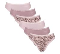 Sloggi Damen Slips, 6er Pack - GO Crush High Leg C6P, Unterhose, Stretch-Baumwolle Rosa XL