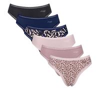 Sloggi Damen Slips, 6er Pack - GO Crush High Leg C6P, Unterhose, Stretch-Baumwolle XS Blau