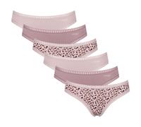 Sloggi Damen Slips, 6er Pack - GO Crush Mini C6P, Unterhose, Stretch-Baumwolle M Rosa