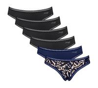 Sloggi Damen Slips, 6er Pack - GO Crush Mini C6P, Unterhose, Stretch-Baumwolle L Mehrfarbig