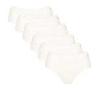 Sloggi Damen Slips, 6er Pack - GO Daily Cotton Midi 6P, Unterhose, Stretch-Baumwolle Weiß XL