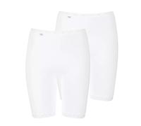 Lange Unterhose SLOGGI "Basic+ Long 2P" Gr. 46, weiß (white) Damen Unterhosen (99759114-46) white