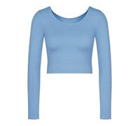 Sloggi Damen Sloggi Ever Infused Relax Crop Top LS, Azura Blue, XS