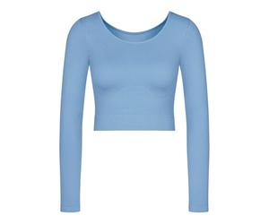 Sloggi Damen Sloggi Ever Infused Relax Crop Top LS, Azura Blue, XS