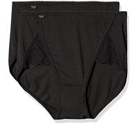 Sloggi Damen Pure Sense Luxe Maxi C2P Taillenslip, Black, 46 (2er Pack)