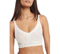 Bustier SLOGGI "ZERO Feel Bliss Bralette" Gr. L, N-Gr, weiß (silk white) Damen BHs (88252366-L) silk white