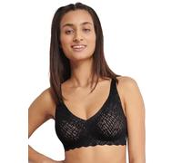 Bügelloser BH SLOGGI "ZERO Feel Bliss Soft bra" Gr. S, N-Gr, schwarz (black) Damen BHs Damenwäsche nahtlos mit Spitzenoptik (86473112-S) black