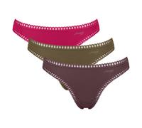 Sloggi Damen Strings, 3er Pack - GO Crush String C3P, Unterhose, Stretch-Baumwolle Pink/Grün / M M Mehrfarbig