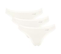 Sloggi Damen Strings, 3er Pack - GO Crush String C3P, Unterhose, Stretch-Baumwolle Weiß XS