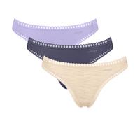 Sloggi Damen Strings, 3er Pack - GO Crush String C3P, Unterhose, Stretch-Baumwolle XL Mehrfarbig