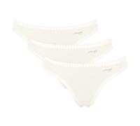 Sloggi Damen Strings, 3er Pack - GO Crush String C3P, Unterhose, Stretch-Baumwolle XL Weiß
