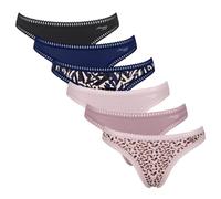 Sloggi Damen Strings, 6er Pack - GO Crush String C6P, Unterhose, Stretch-Baumwolle Blau/Rosa S