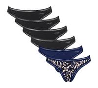 Sloggi Damen Strings, 6er Pack - GO Crush String C6P, Unterhose, Stretch-Baumwolle XS Mehrfarbig