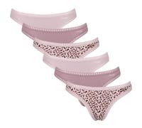 Sloggi Damen Strings, 6er Pack - GO Crush String C6P, Unterhose, Stretch-Baumwolle XS Rosa