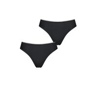 Sloggi Damen Tai-Slip 2-Pack Feel Sensational - Black - Größe 38