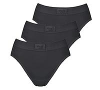 Sloggi Damen Tai-Slip 3-Pack Double Comfort - Black - Größe 38