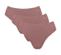 Sloggi Damen Tai-Slips, 3er Pack - GO Daily Cotton Tai 3P, Unterhose, Stretch-Baumwolle Braun XS
