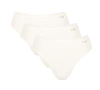 Sloggi Damen Tai-Slips, 3er Pack - GO Daily Cotton Tai 3P, Unterhose, Stretch-Baumwolle S Weiß
