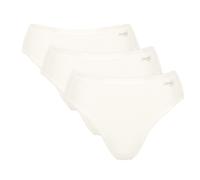 Sloggi Damen Tai-Slips, 3er Pack - GO Daily Cotton Tai 3P, Unterhose, Stretch-Baumwolle Weiß L