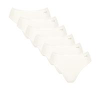 Sloggi Damen Tai-Slips, 6er Pack - GO Daily Cotton Tai 6P, Unterhose, Stretch-Baumwolle M Weiß
